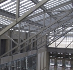 Aluminum beams covered in durable polyester.