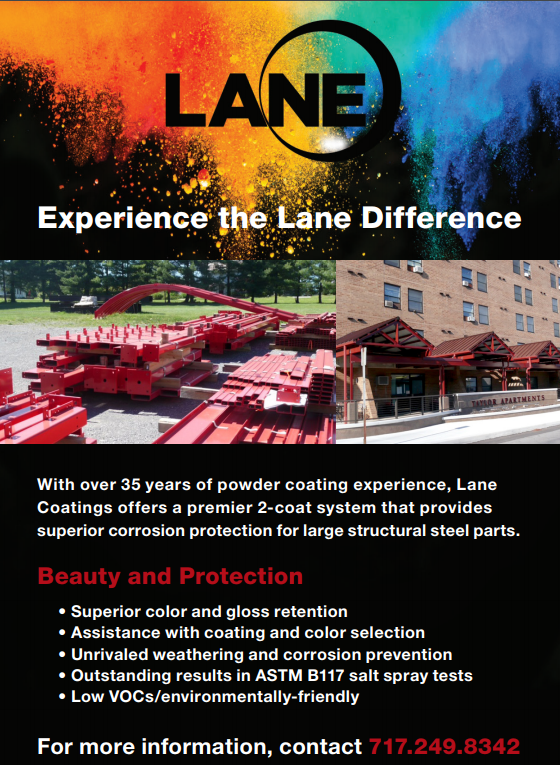 With over 35 years of experience, Lane Coatings offers premier powder coating for fabricators. 